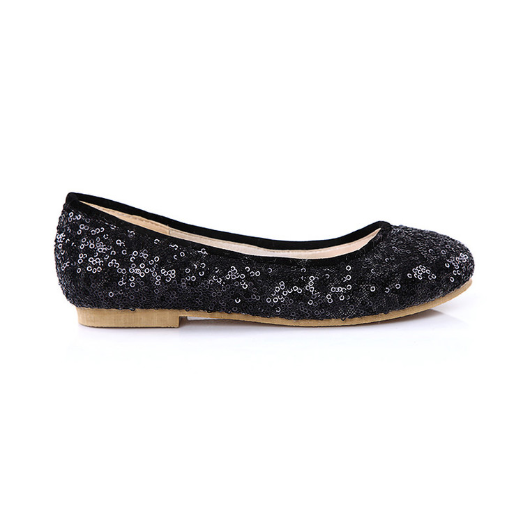 black sparkly ballerina shoes